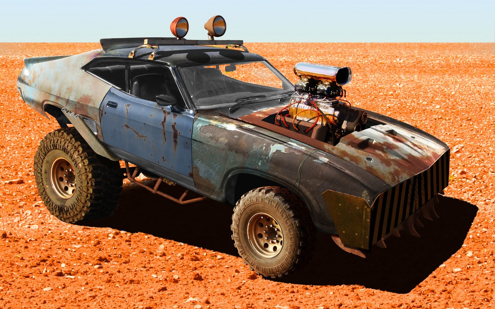 Humster3D car render competition - Pontiac The Judge 4x4 Mad Max Style