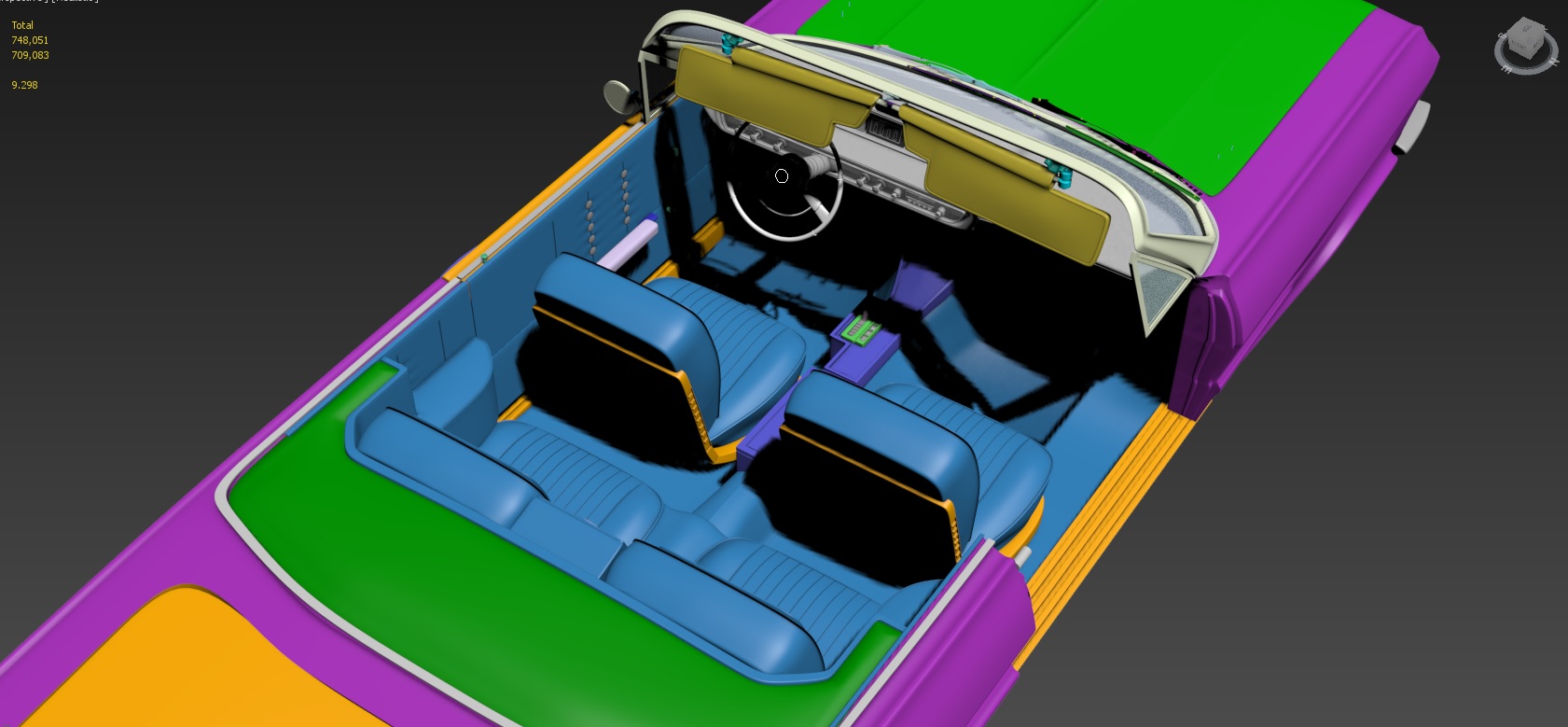Humster·3D car render challengue 2016 // David Villanueva. PROJECT TITLE ** LA COQUETA**