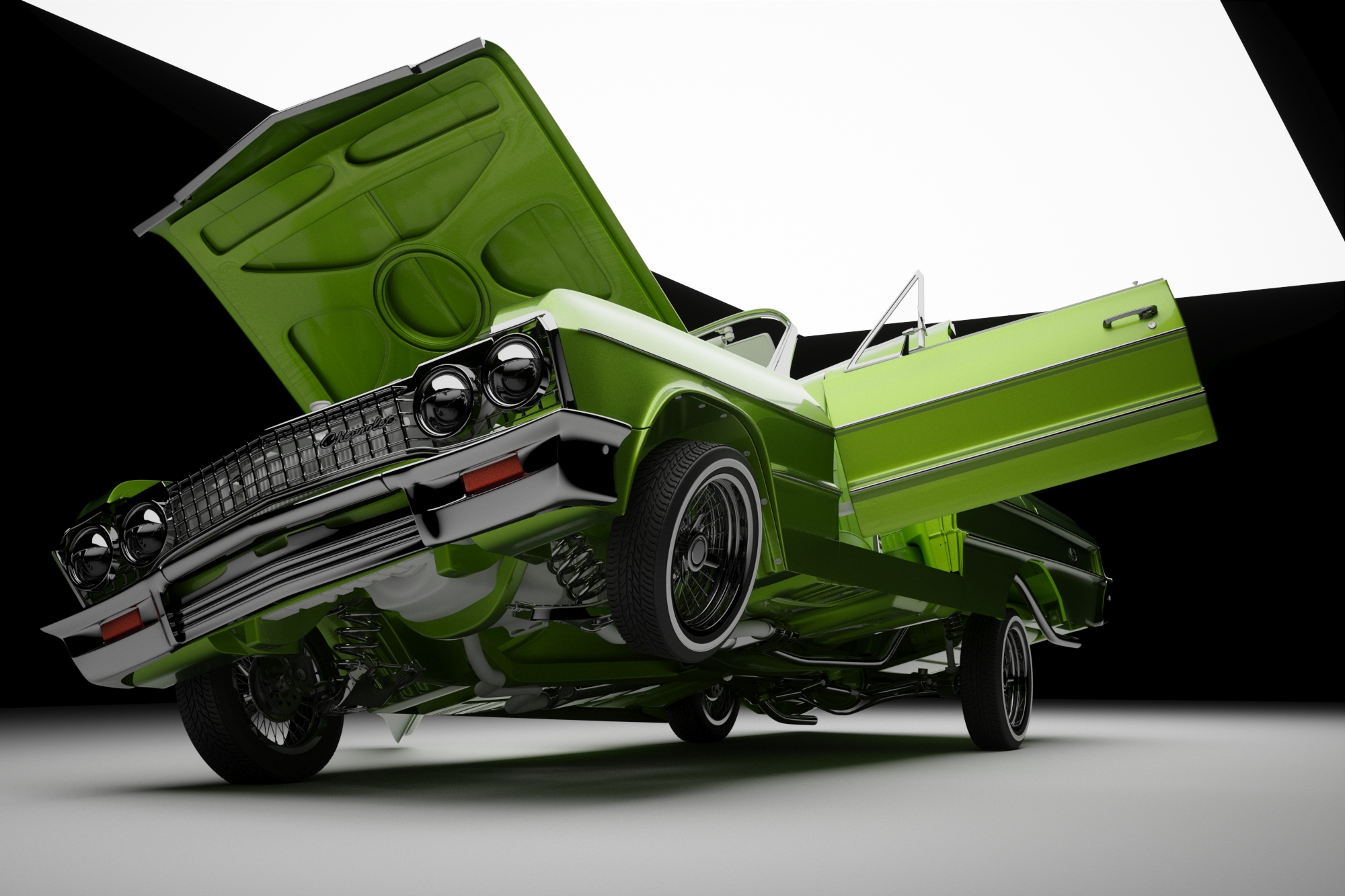 Humster·3D car render challengue 2016 // David Villanueva. PROJECT TITLE ** LA COQUETA**