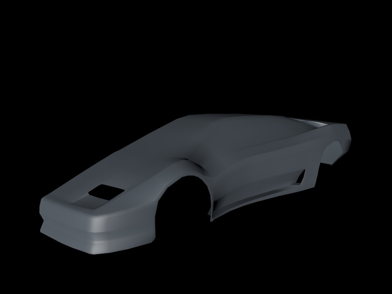 Humster 3D Car Rendering Competition - Lamborghini for Moon museum
