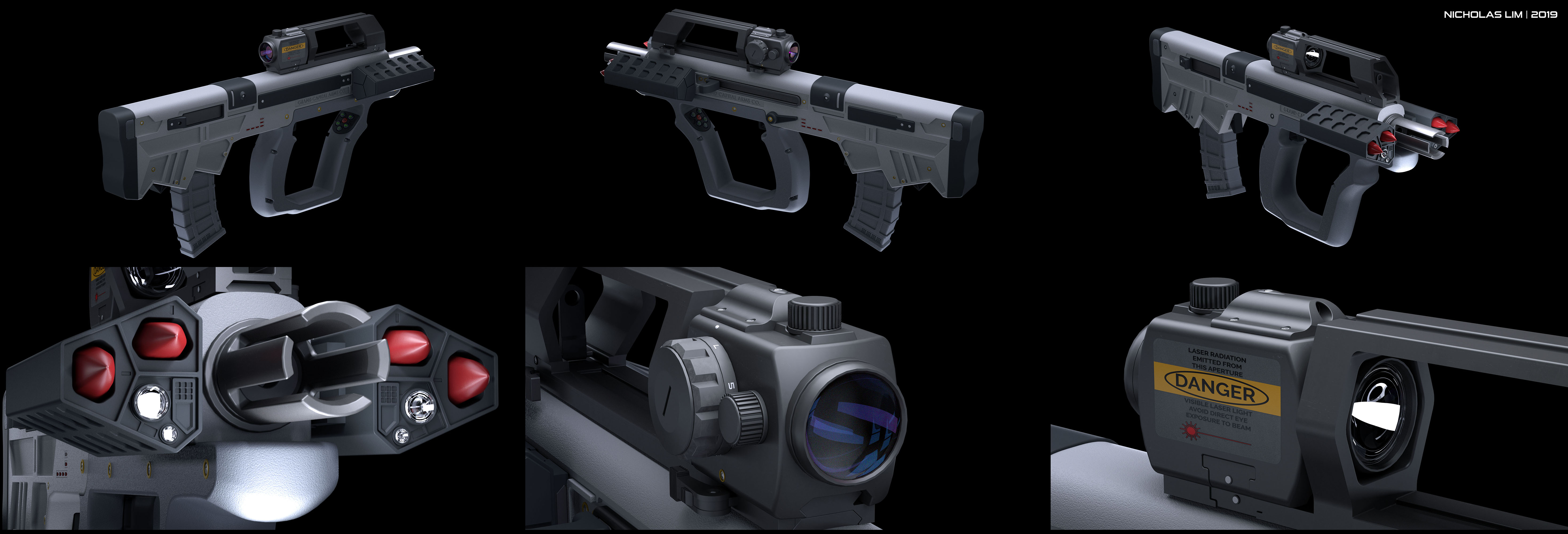 Three D Guns 2 WiP - 'Short Bow' Carbine