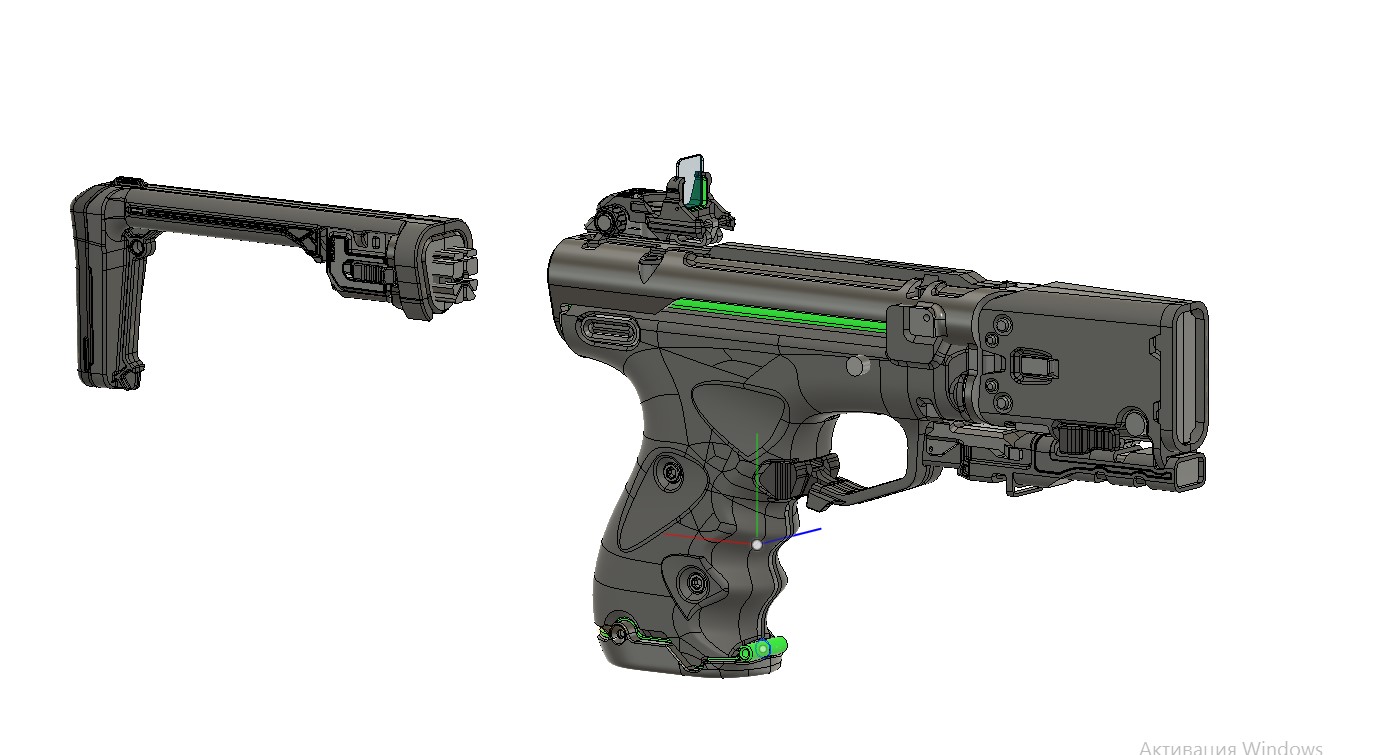 Sci-fi pistol for farmers