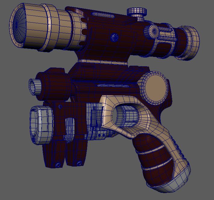 Three D Guns 2 WIP-STEAMPUNK Flamethrower Pistol