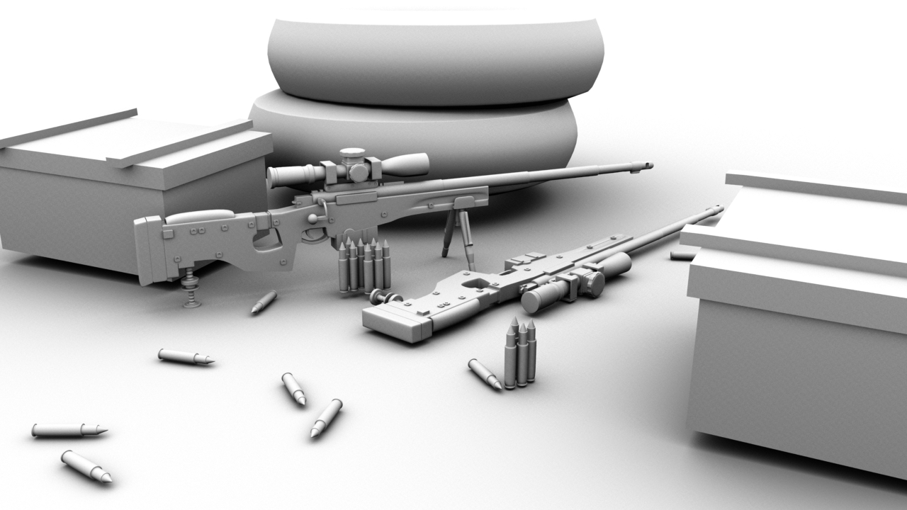 AWM Sniper 3D Model