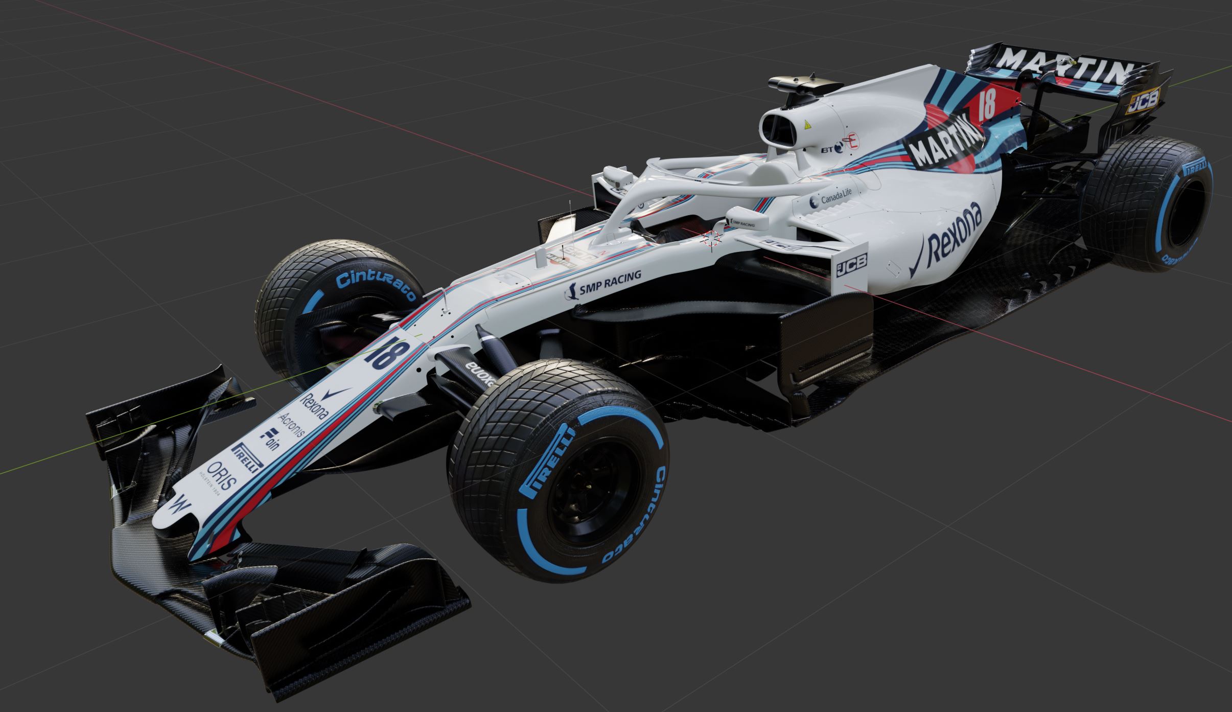 Williams FW41 car render challenge 2019