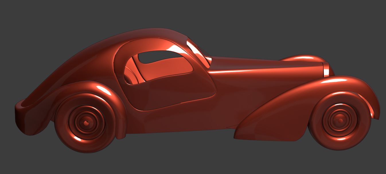 Bugatti type 57sc atlantic - Car render challebge 2020