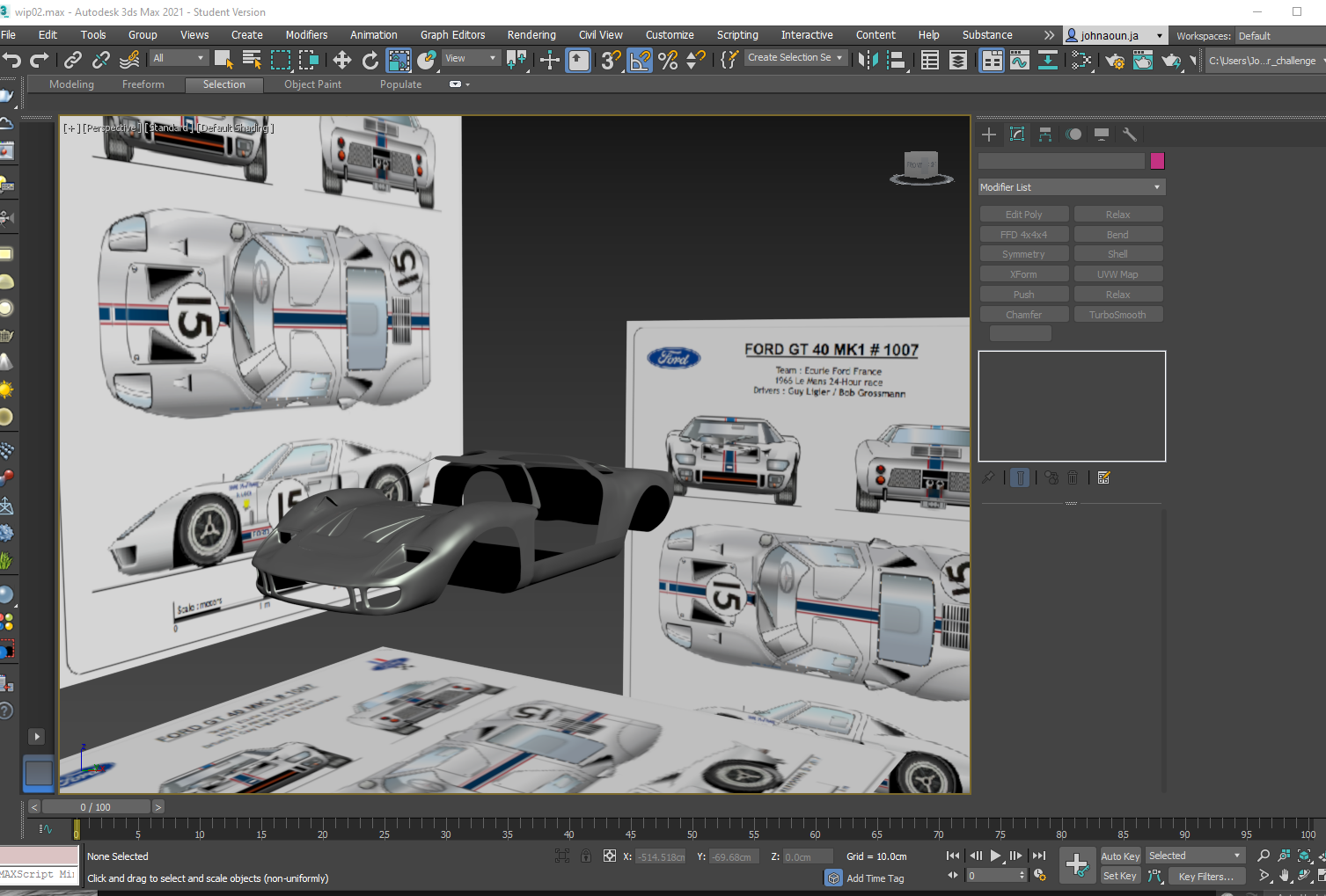 Here we go; Lada 2106 Vs. GT40! - Car Render Challenge 2020-