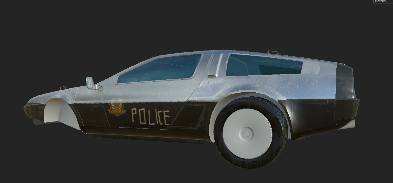 Car Render Challenge 2020 Sci-Fi Police Car
